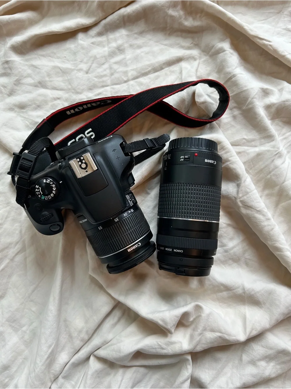Canon Rebel T6 with set of 2 Zoom Lens